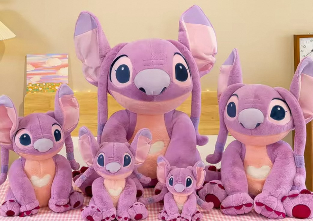 giant purple stitch plush