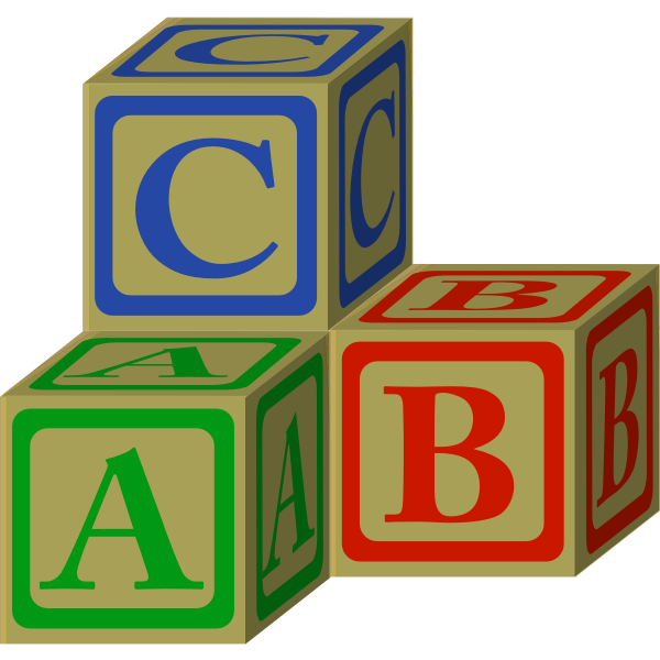 ABC block illustrations