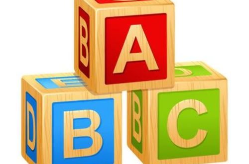 Simple building blocks clipart