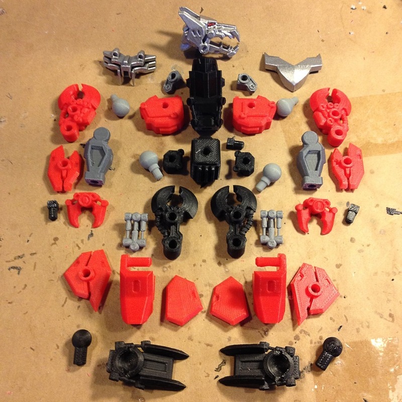 3D printed robot toys