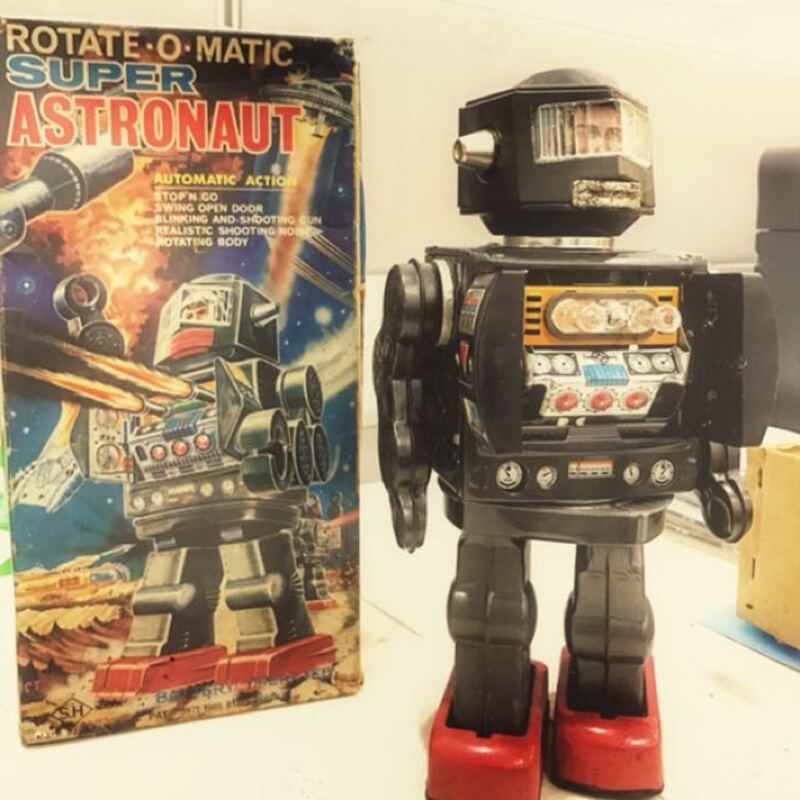 Robot toys from the 70s